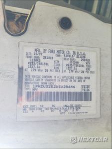 Zdjęcie 10 z 10 samochodu: 1998 FORD EXPLORER VIN:1FMZU32E2WZA28646 - miniatura