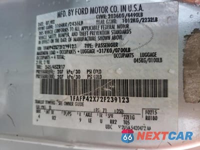 Zdjęcie 10 z 10 samochodu: 2002 FORD MUSTANG GT VIN:1FAFP42X72F239123 - miniatura