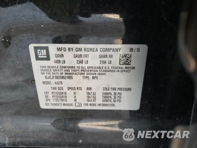 Zdjęcie 10 z 10 samochodu: 2016 BUICK ENCORE CONVENIENCE VIN:KL4CJFSB2GB521855 - miniatura