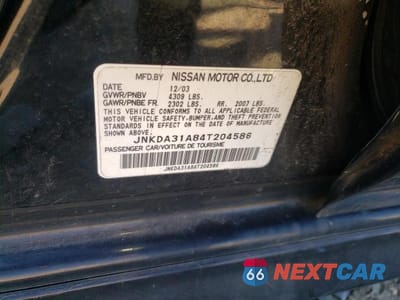 Zdjęcie 10 z 10 samochodu: 2004 INFINITI I35 VIN:JNKDA31A84T204586 - miniatura