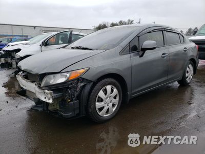 Drugie zdjęcie samochodu z przodu: 2012 HONDA CIVIC LX VIN:19XFB2E58CE073312 - miniatura