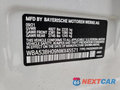 Zdjęcie 10 z 12 samochodu: 2022 BMW 530 I VIN:WBA53BH09NWX45571 - miniatura