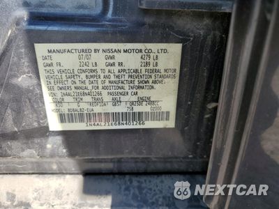 Zdjęcie 10 z 12 samochodu: 2008 NISSAN ALTIMA 2.5 VIN:1N4AL21E68N401266 - miniatura