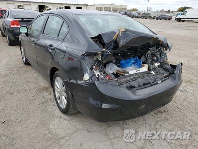 Trzecie zdjęcie samochodu z tyłu: 2012 HONDA CIVIC EXL VIN:19XFB2F98CE004640 - miniatura