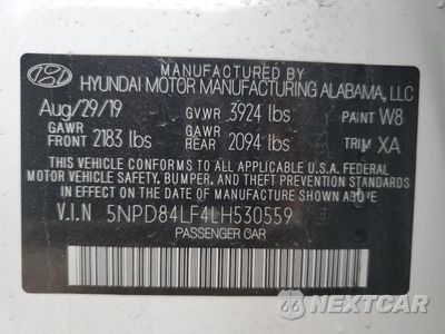 Zdjęcie 10 z 10 samochodu: 2020 HYUNDAI ELANTRA SEL VIN:5NPD84LF4LH530559 - miniatura