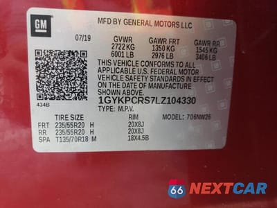 Zdjęcie 13 z 13 samochodu: 2020 CADILLAC XT6 PREMIUM LUXURY VIN:1GYKPCRS7LZ104330 - miniatura