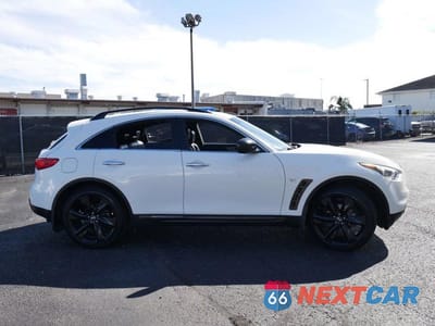 Czwarte zdjęcie samochodu z boku: 2015 INFINITI QX70 VIN:JN8CS1MW6FM483589 - miniatura