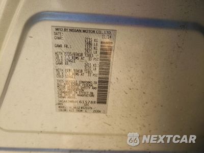 Zdjęcie 10 z 10 samochodu: 2015 NISSAN PATHFINDER S VIN:5N1AR2MMXFC615788 - miniatura