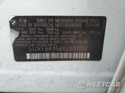 Zdjęcie 13 z 13 samochodu: 2008 BMW X5 3.0I VIN:5UXFE43548L023154 - miniatura
