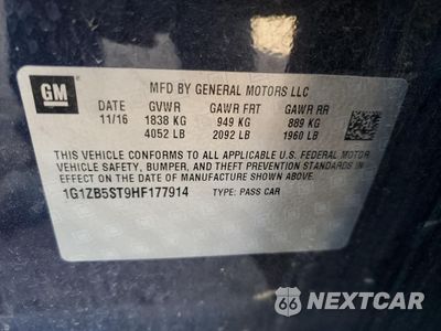 Zdjęcie 15 z 15 samochodu: 2017 CHEVROLET MALIBU LS VIN:1G1ZB5ST9HF177914 - miniatura