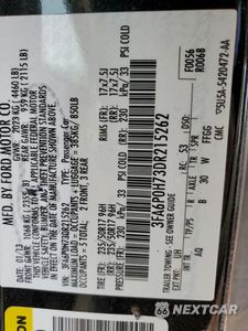 Zdjęcie 14 z 14 samochodu: 2013 FORD FUSION SE VIN:3FA6P0H73DR215262 - miniatura