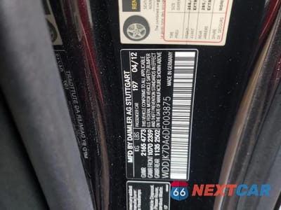 Zdjęcie 12 z 12 samochodu: 2013 MERCEDES-BENZ SL 550 VIN:WDDJK7DA6DF003875 - miniatura