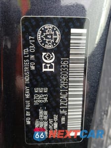 Zdjęcie 12 z 12 samochodu: 2017 SUBARU BRZ 2.0 LIMITED VIN:JF1ZCAC12H9603361 - miniatura