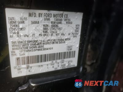 Zdjęcie 13 z 13 samochodu: 2006 FORD F350 SUPER DUTY VIN:1FTWW33P86EB54101 - miniatura