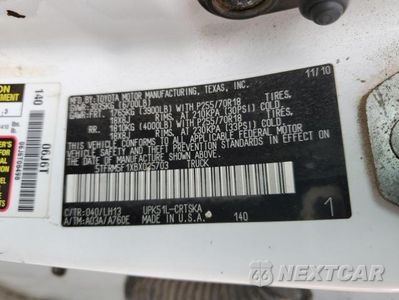 Zdjęcie 12 z 12 samochodu: 2011 TOYOTA TUNDRA DOUBLE CAB SR5 VIN:5TFRM5F1XBX025703 - miniatura
