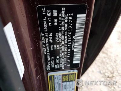 Zdjęcie 12 z 12 samochodu: 2016 KIA OPTIMA LX VIN:5XXGT4L3XGG107262 - miniatura