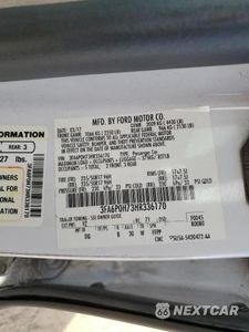 Zdjęcie 12 z 12 samochodu: 2017 FORD FUSION SE VIN:3FA6P0H73HR336170 - miniatura