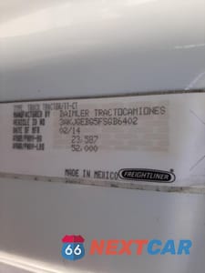 Zdjęcie 10 z 10 samochodu: 2015 FREIGHTLINER CASCADIA 125 VIN:3AKJGEBG5FSGB6402 - miniatura