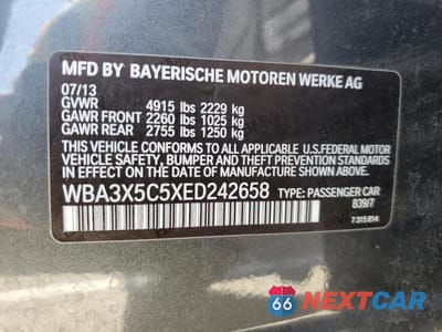 Zdjęcie 13 z 13 samochodu: 2014 BMW 328 XIGT VIN:WBA3X5C5XED242658 - miniatura