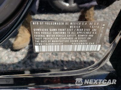 Zdjęcie 13 z 13 samochodu: 2016 VOLKSWAGEN JETTA SPORT VIN:3VWD17AJ6GM304839 - miniatura