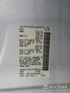 Zdjęcie 12 z 12 samochodu: 2018 NISSAN TITAN SV VIN:1N6AA1E59JN549452 - miniatura
