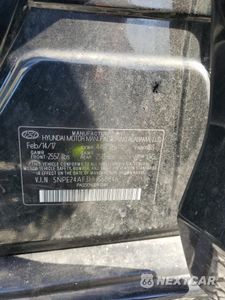 Zdjęcie 14 z 14 samochodu: 2017 HYUNDAI SONATA SE VIN:5NPE24AF3HH560846 - miniatura