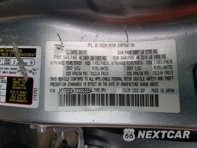 Zdjęcie 13 z 13 samochodu: 2012 MAZDA CX-9 VIN:JM3TB3DA7C0335554 - miniatura