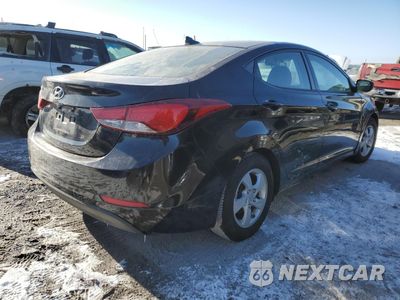 Trzecie zdjęcie samochodu z tyłu: 2014 HYUNDAI ELANTRA SE VIN:KMHDH4AE9EU048958 - miniatura