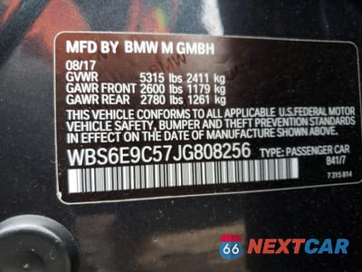 Zdjęcie 13 z 13 samochodu: 2018 BMW M6 GRAN COUPE VIN:WBS6E9C57JG808256 - miniatura