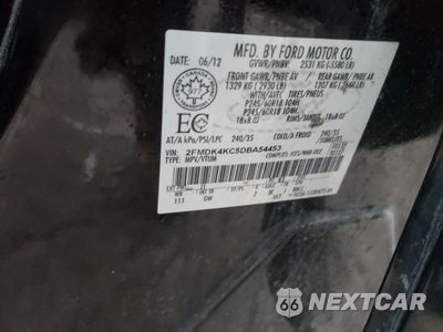 Zdjęcie 15 z 15 samochodu: 2013 FORD EDGE LIMITED VIN:2FMDK4KC5DBA54453 - miniatura