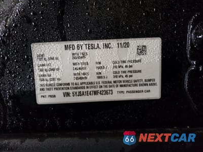 Zdjęcie 13 z 13 samochodu: 2021 TESLA MODEL S VIN:5YJSA1E47MF423673 - miniatura