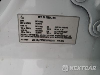 Zdjęcie 12 z 12 samochodu: 2023 TESLA MODEL Y VIN:7SAYGDEE2PF602844 - miniatura
