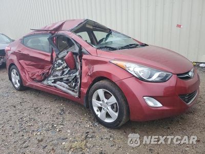 Czwarte zdjęcie samochodu z boku: 2013 HYUNDAI ELANTRA GLS VIN:5NPDH4AE9DH271692 - miniatura