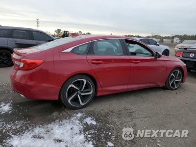 Trzecie zdjęcie samochodu z tyłu: 2020 HONDA ACCORD SPORT VIN:1HGCV1F38LA112373 - miniatura