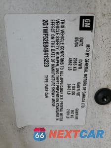Zdjęcie 14 z 14 samochodu: 2004 CHEVROLET IMPALA VIN:2G1WF52E849413223 - miniatura