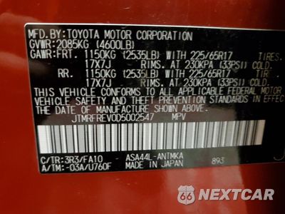 Zdjęcie 13 z 13 samochodu: 2013 TOYOTA RAV4 XLE VIN:JTMRFREV0D5002547 - miniatura