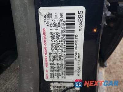 Zdjęcie 13 z 13 samochodu: 2002 MITSUBISHI MONTERO LIMITED VIN:JA4MW51R92J001150 - miniatura