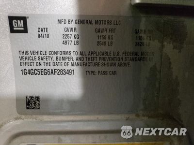 Zdjęcie 12 z 12 samochodu: 2010 BUICK LACROSSE CXL VIN:1G4GC5EG6AF283491 - miniatura