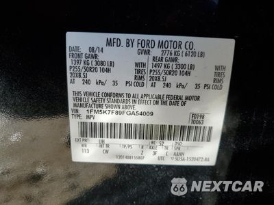 Zdjęcie 13 z 13 samochodu: 2015 FORD EXPLORER LIMITED VIN:1FM5K7F89FGA54009 - miniatura
