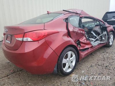 Trzecie zdjęcie samochodu z tyłu: 2013 HYUNDAI ELANTRA GLS VIN:5NPDH4AE9DH271692 - miniatura