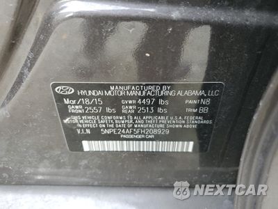 Zdjęcie 13 z 14 samochodu: 2015 HYUNDAI SONATA SE VIN:5NPE24AF5FH208929 - miniatura