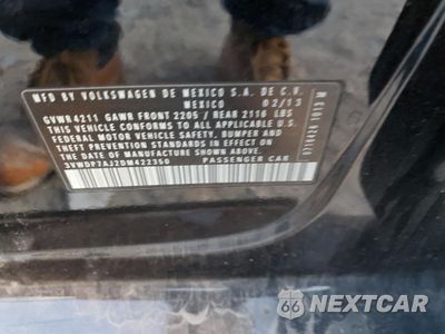 Zdjęcie 12 z 12 samochodu: 2013 VOLKSWAGEN JETTA SE VIN:3VWDP7AJ2DM422350 - miniatura
