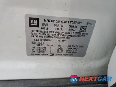 Zdjęcie 15 z 15 samochodu: 2022 BUICK ENCORE PREFERRED VIN:KL4CJESMXNB558595 - miniatura