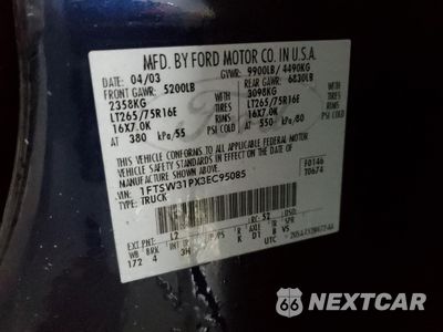 Zdjęcie 12 z 12 samochodu: 2003 FORD F350 SRW SUPER DUTY VIN:1FTSW31PX3EC95085 - miniatura