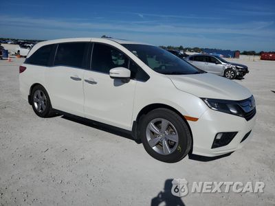 Czwarte zdjęcie samochodu z boku: 2018 HONDA ODYSSEY EXL VIN:5FNRL6H77JB044163 - miniatura