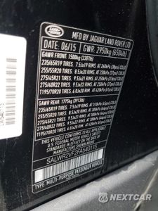 Zdjęcie 14 z 14 samochodu: 2015 LAND ROVER RANGE ROVER SPORT HSE VIN:SALWR2VF2FA540115 - miniatura