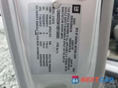 Zdjęcie 15 z 15 samochodu: 2008 CHEVROLET UPLANDER LS VIN:1GNDV23W18D109903 - miniatura