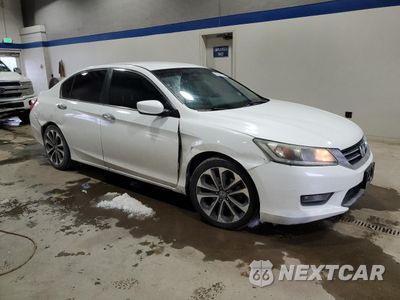 Czwarte zdjęcie samochodu z boku: 2014 HONDA ACCORD SPORT VIN:1HGCR2F5XEA280109 - miniatura