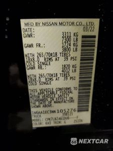 Zdjęcie 14 z 14 samochodu: 2022 NISSAN TITAN S VIN:1N6AA1EC3NN105276 - miniatura