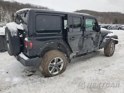Trzecie zdjęcie samochodu z tyłu: 2018 JEEP WRANGLER UNLIMITED SAHARA VIN:1C4HJXEGXJW260824 - miniatura
